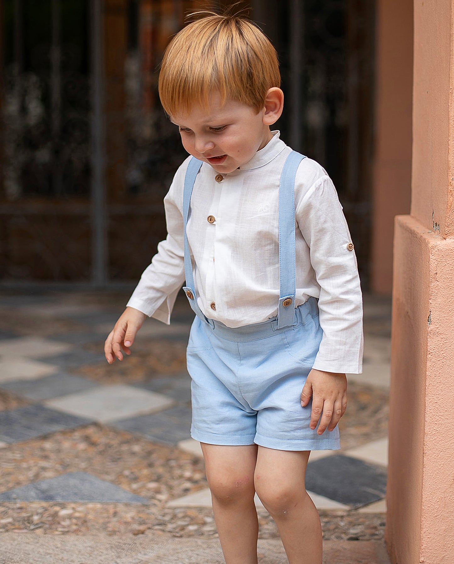 Conjunto de niño ceremonia en celeste - Coco Acqua 2025