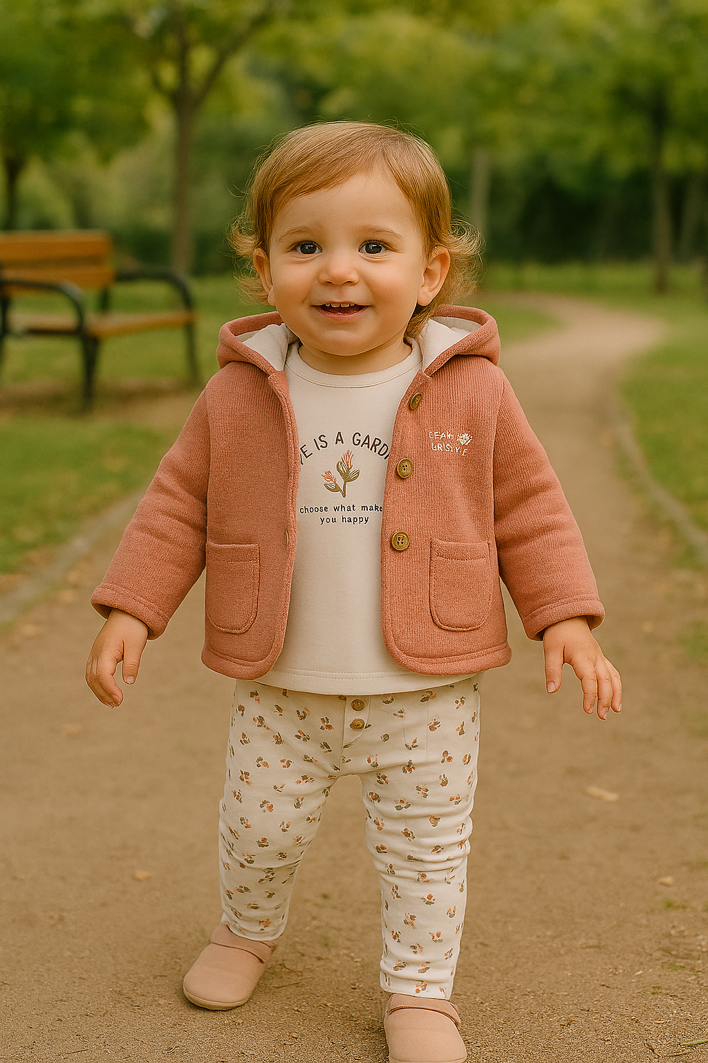 Chandal 3piezas de niña, con chaqueta - Yatsi baby