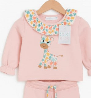 Chándal Bebé jirafa multicolor