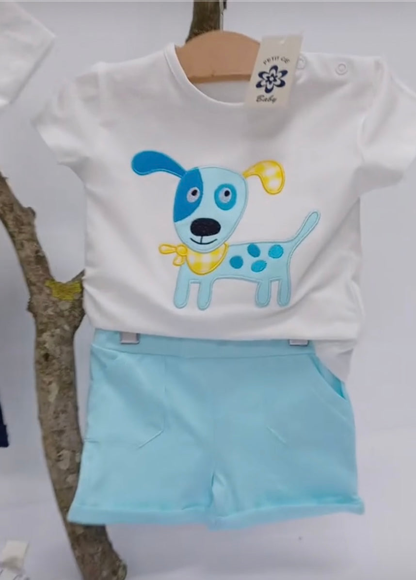 Conjunto perrito de niño