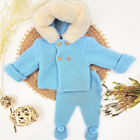 San Francisco en lana color azul azafata