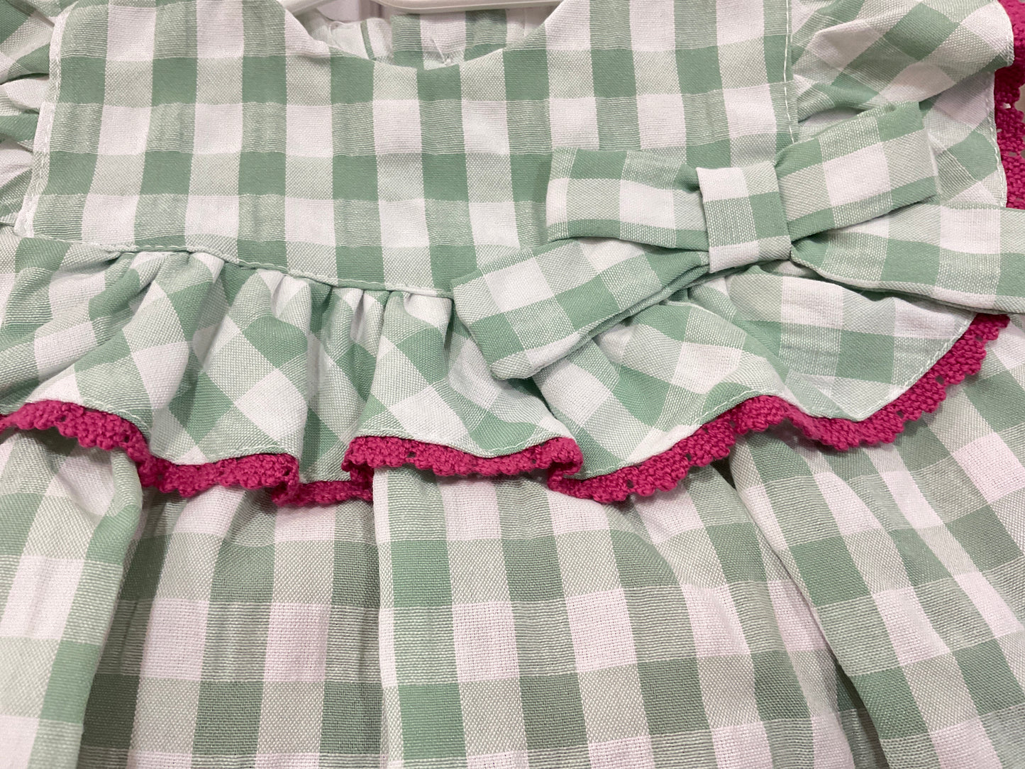 Conjunto niña con blusa cuadros vichy - Coco Acqua 2025