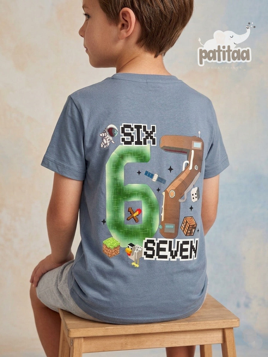 Conjunto niño six seven azul
