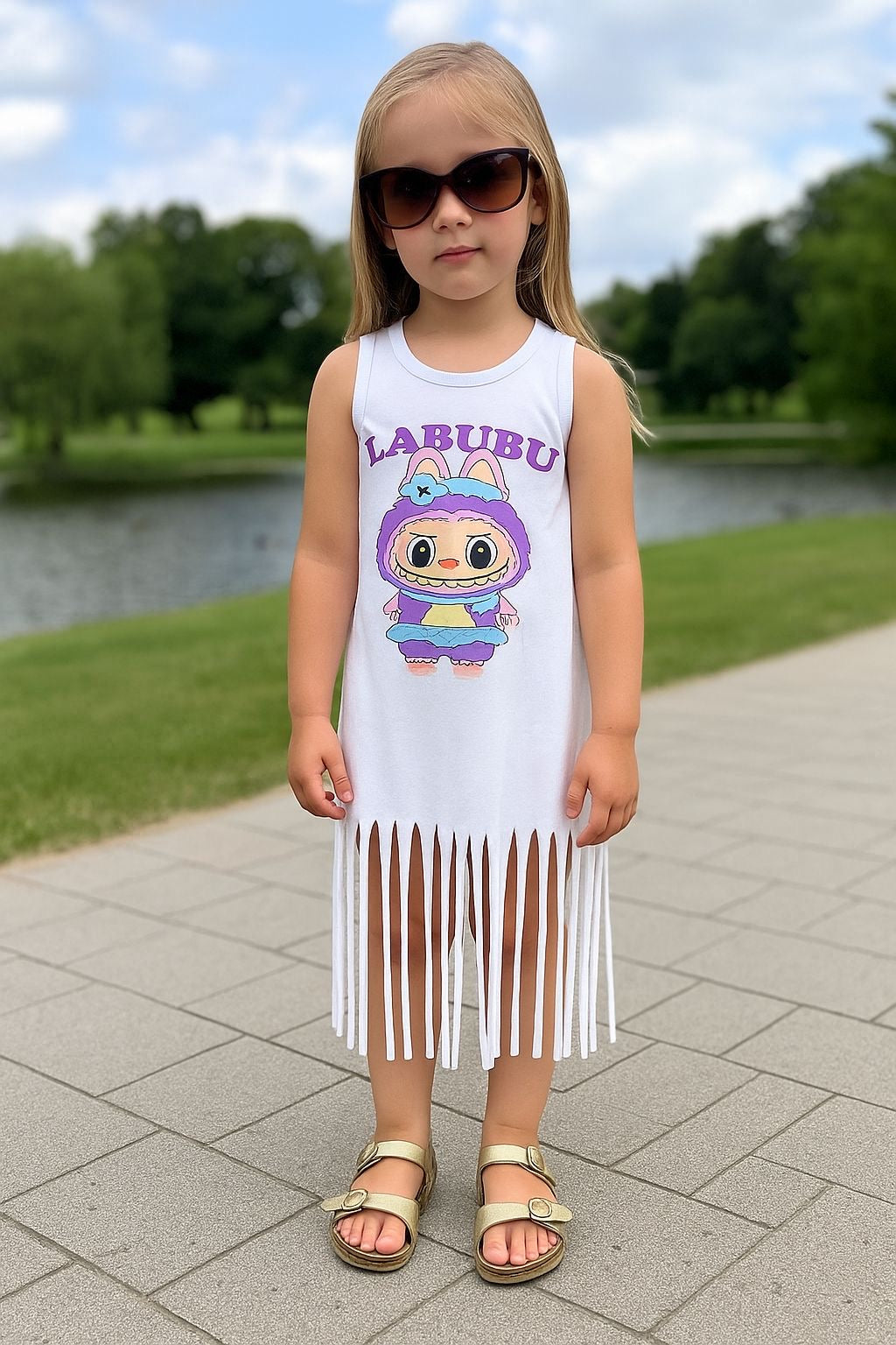 Vestido flecos Labubu - Pronta Moda