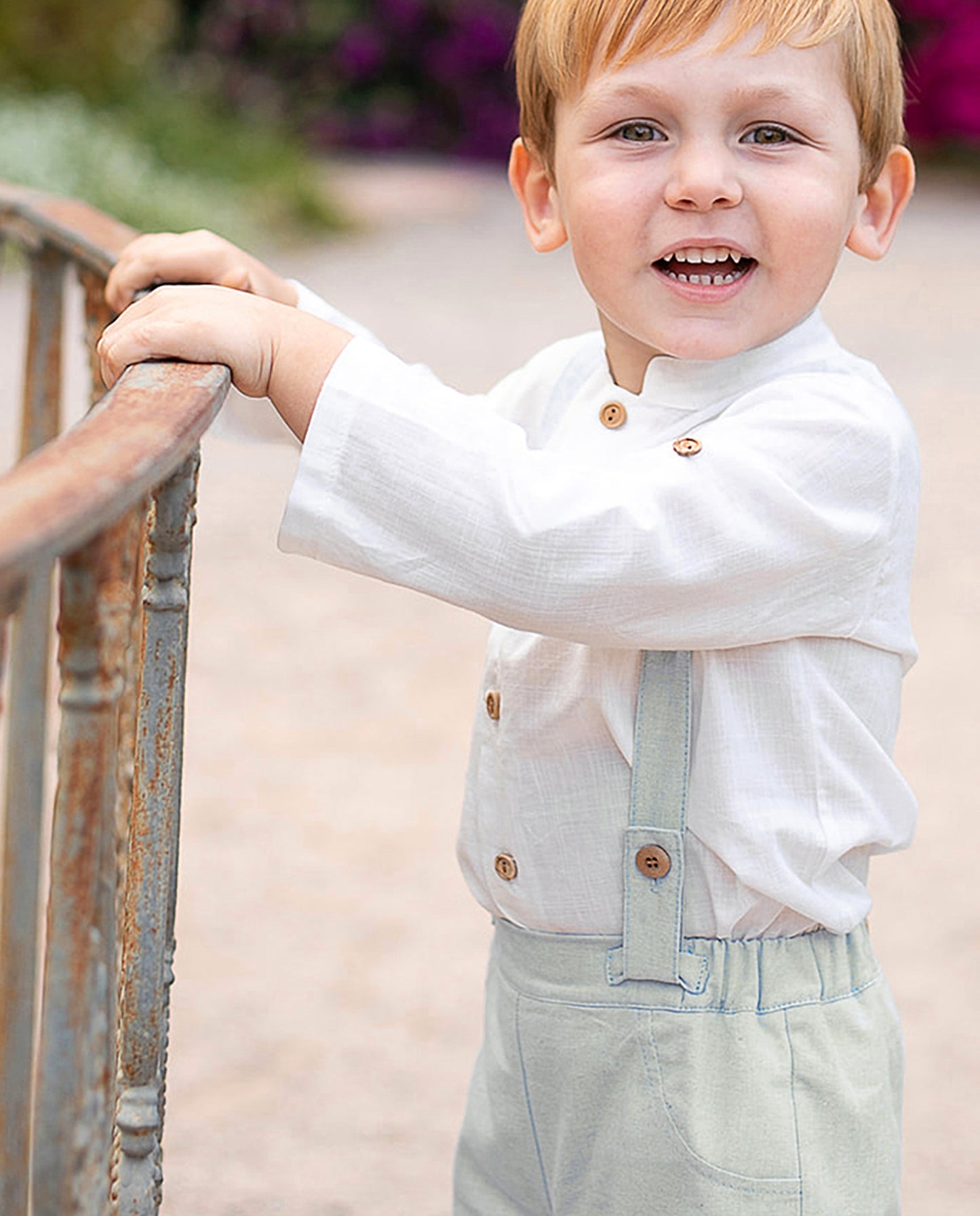 Camisa + Ranita de lino en verde agua - Coco Acqua 2025