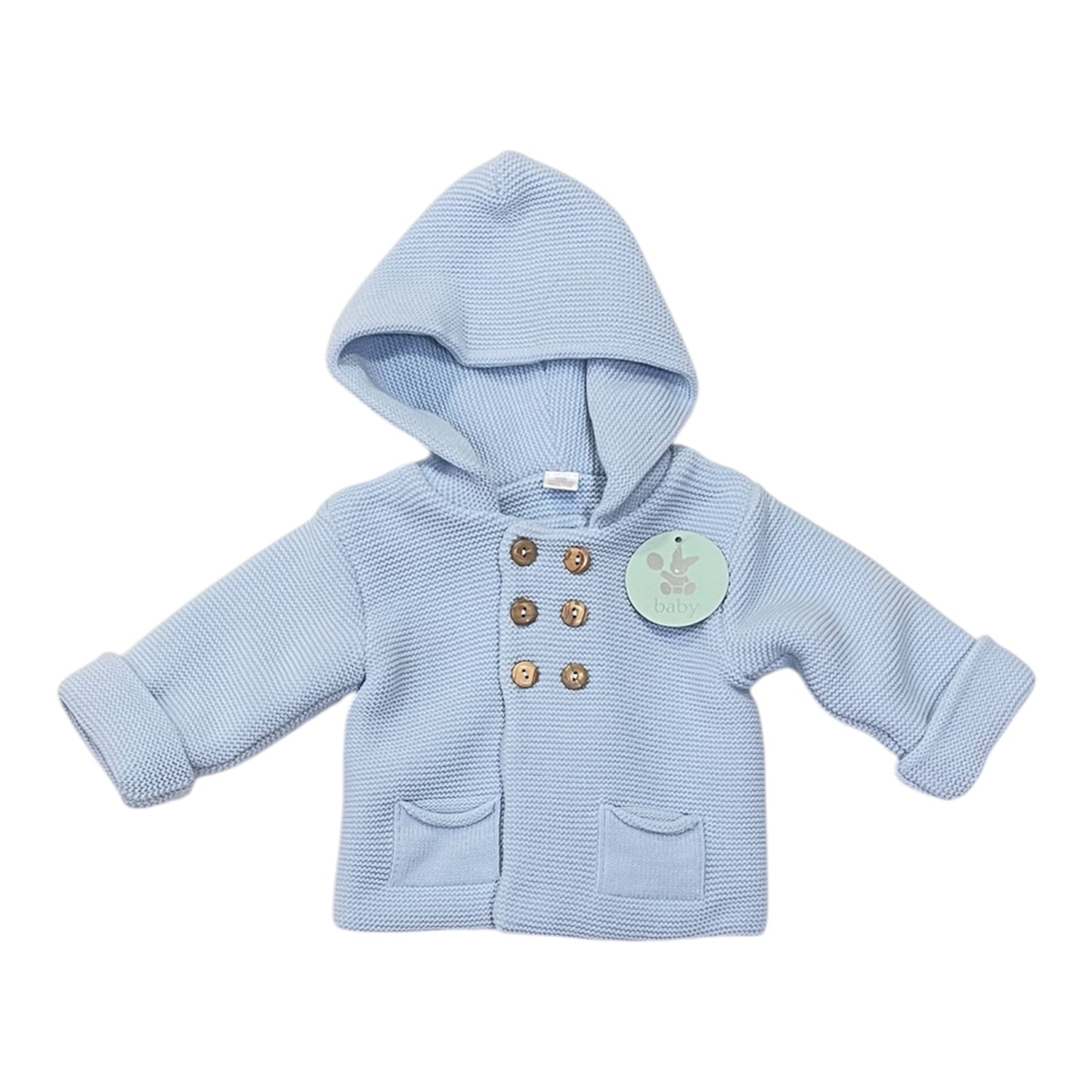 Chaqueta de punto color azul claro - Baby