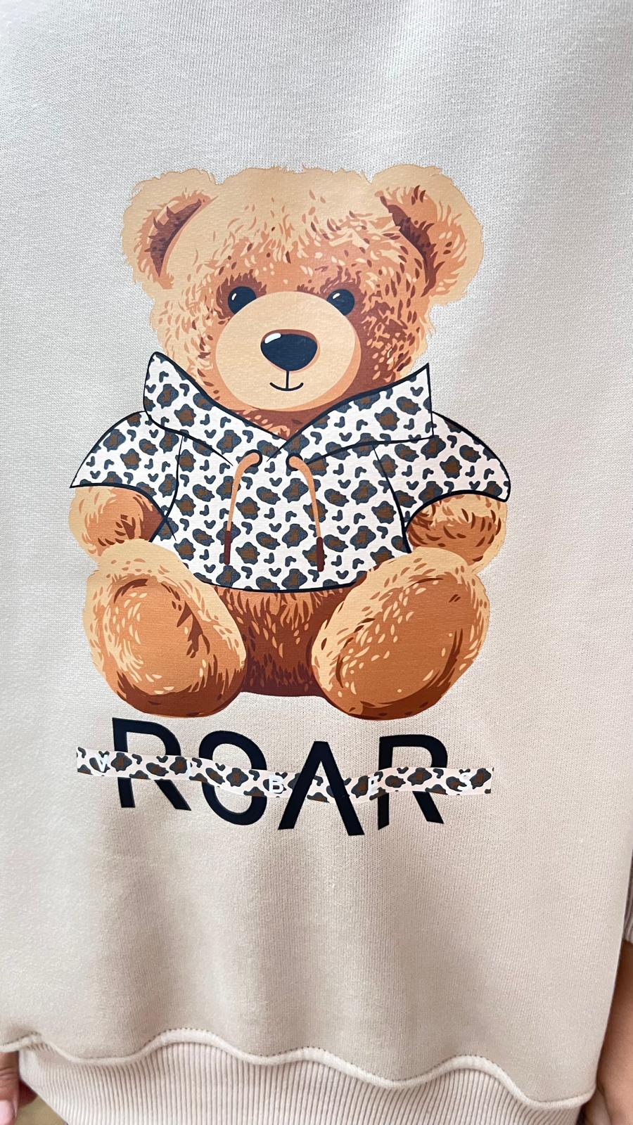 Chándal Niña "Wild Bear" (Leopardo y Beige) - Pronta moda