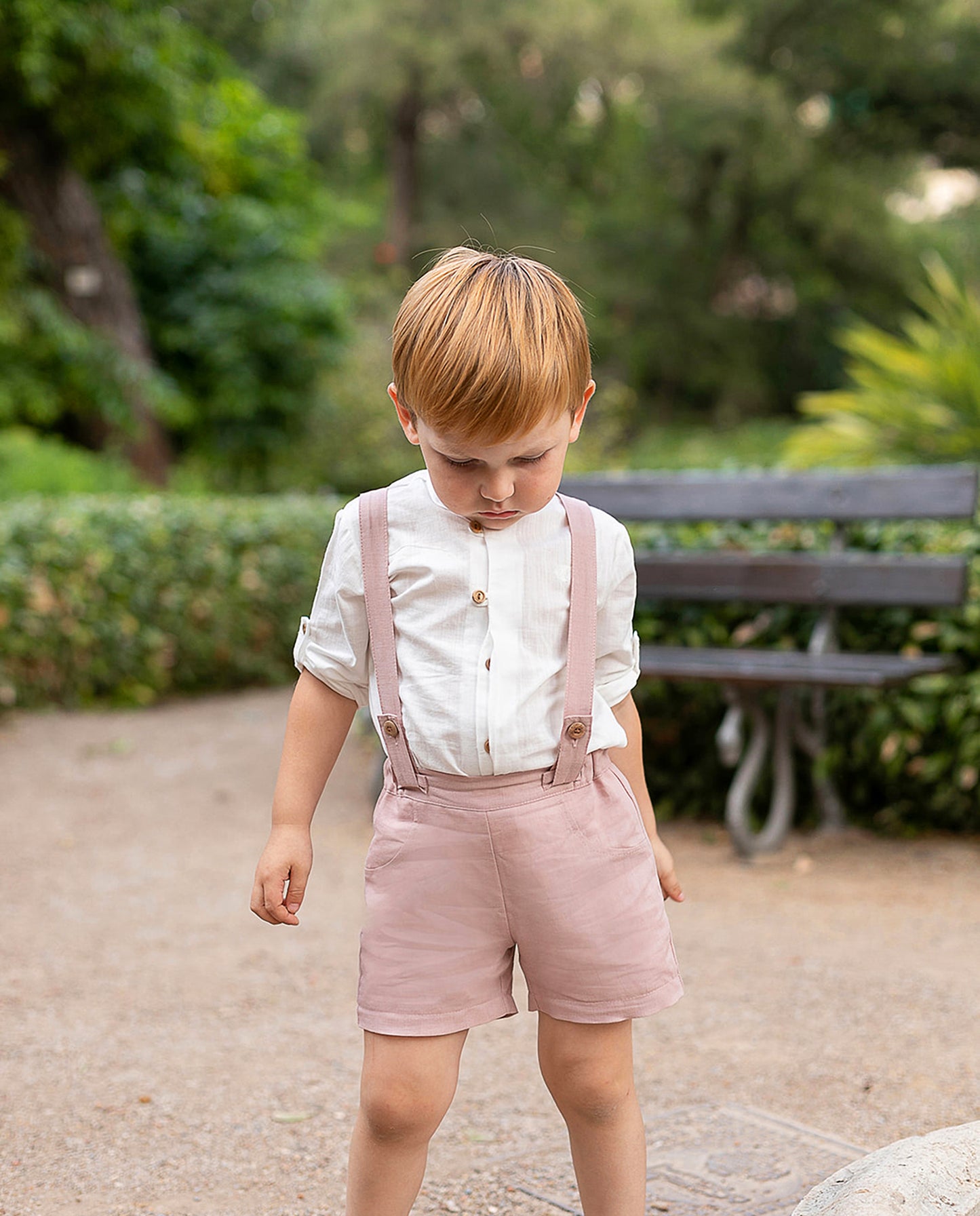 Conjunto de niño ceremonia en color rosa palo - Coco Acqua 2025