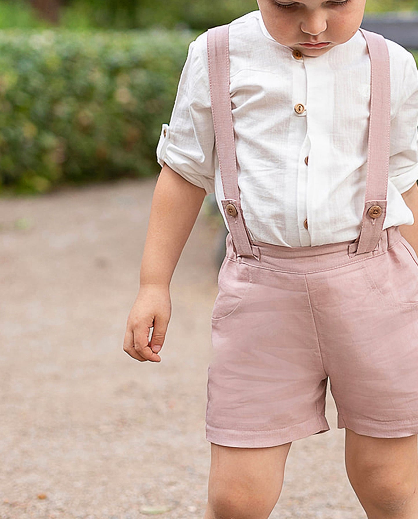 Conjunto de niño ceremonia en color rosa palo - Coco Acqua 2025