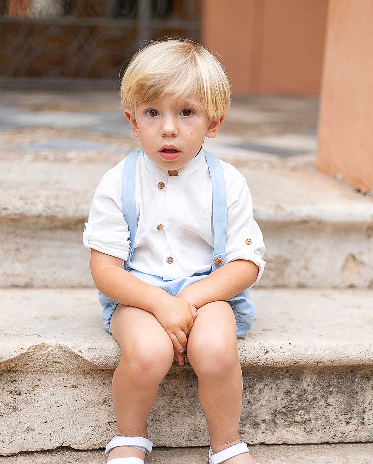 Conjunto de niño ceremonia en celeste - Coco Acqua 2025
