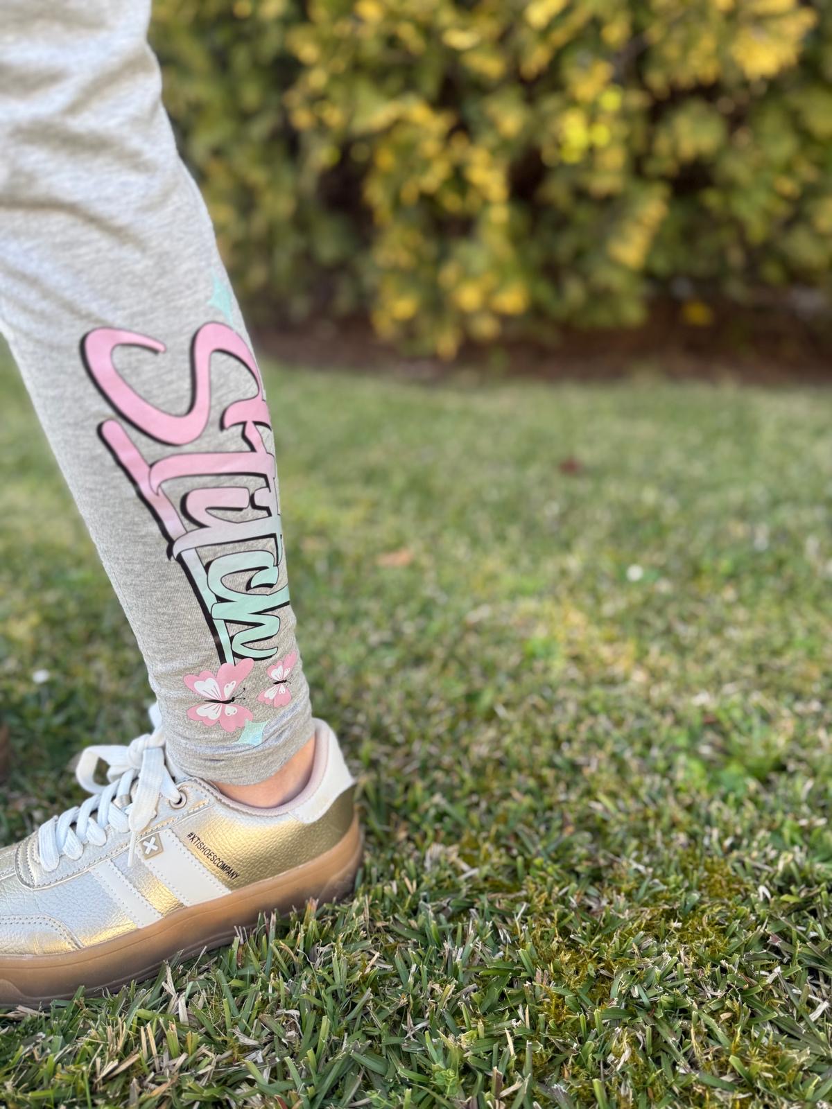 Conjunto de niña con legging de Stitch - primavera