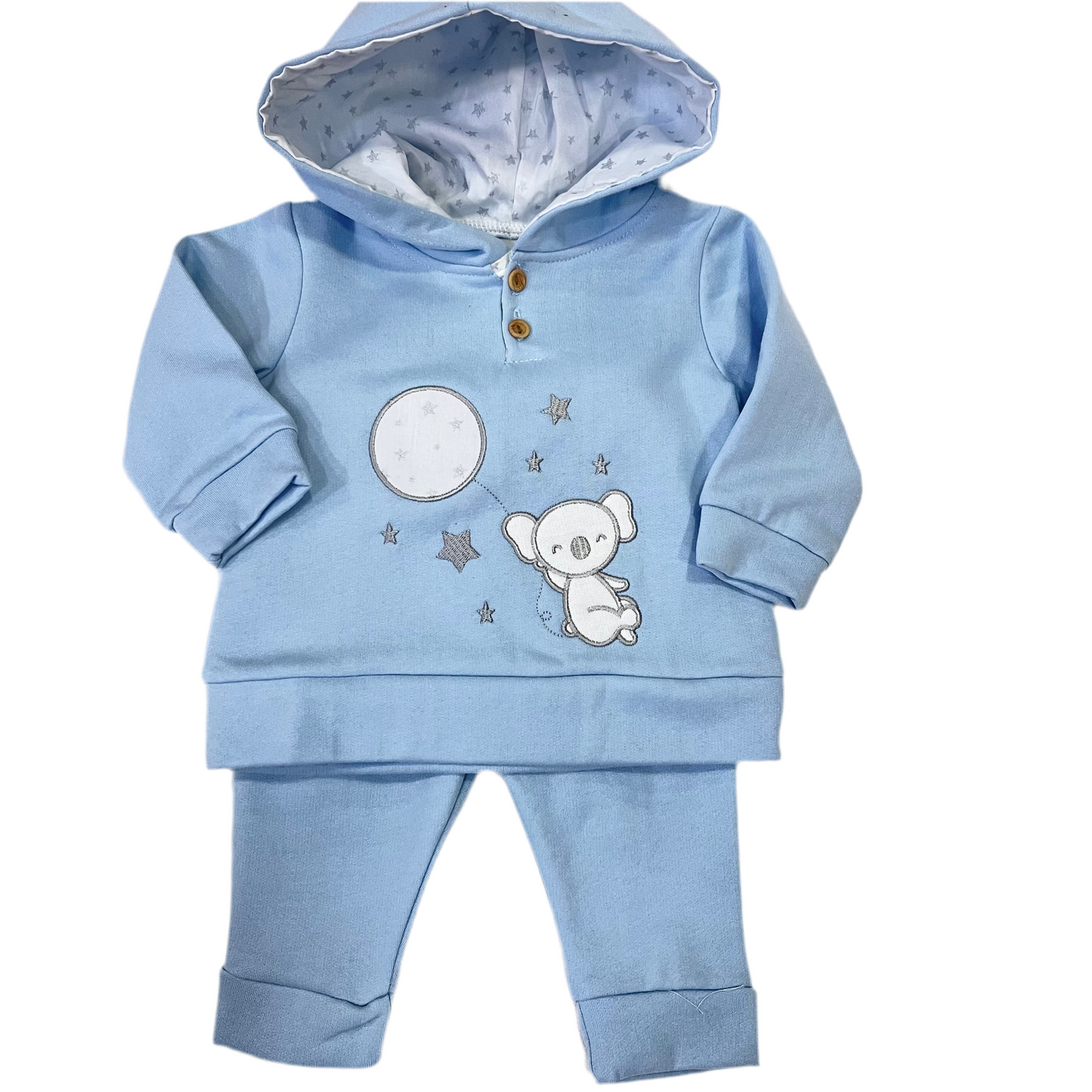 Conjunto chandal bebé niño koala con globo