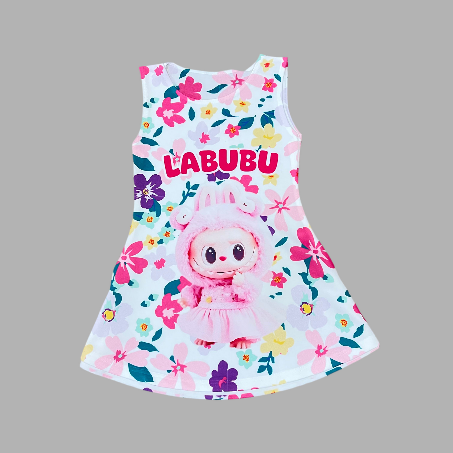 Vestido Labubu con flores - Pronta Moda