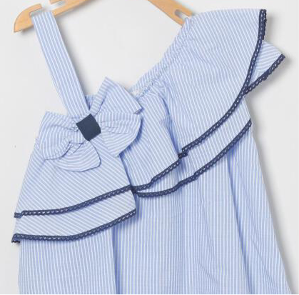 Vestido azul de rayas - Coco Acqua 2025