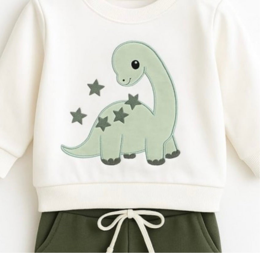 Chándal Bebé Dino verde