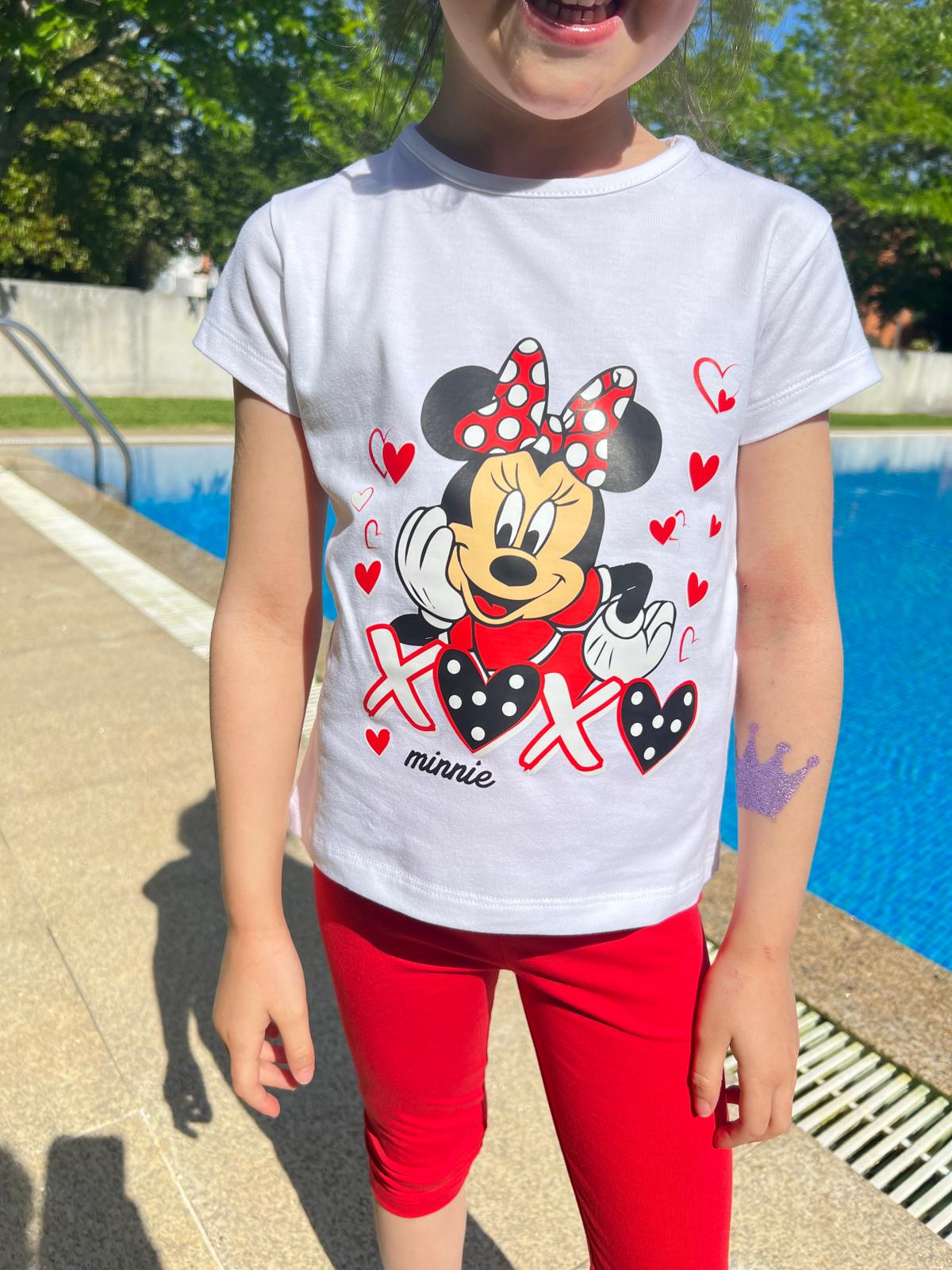 Conjunto niña de Minnie en rojo