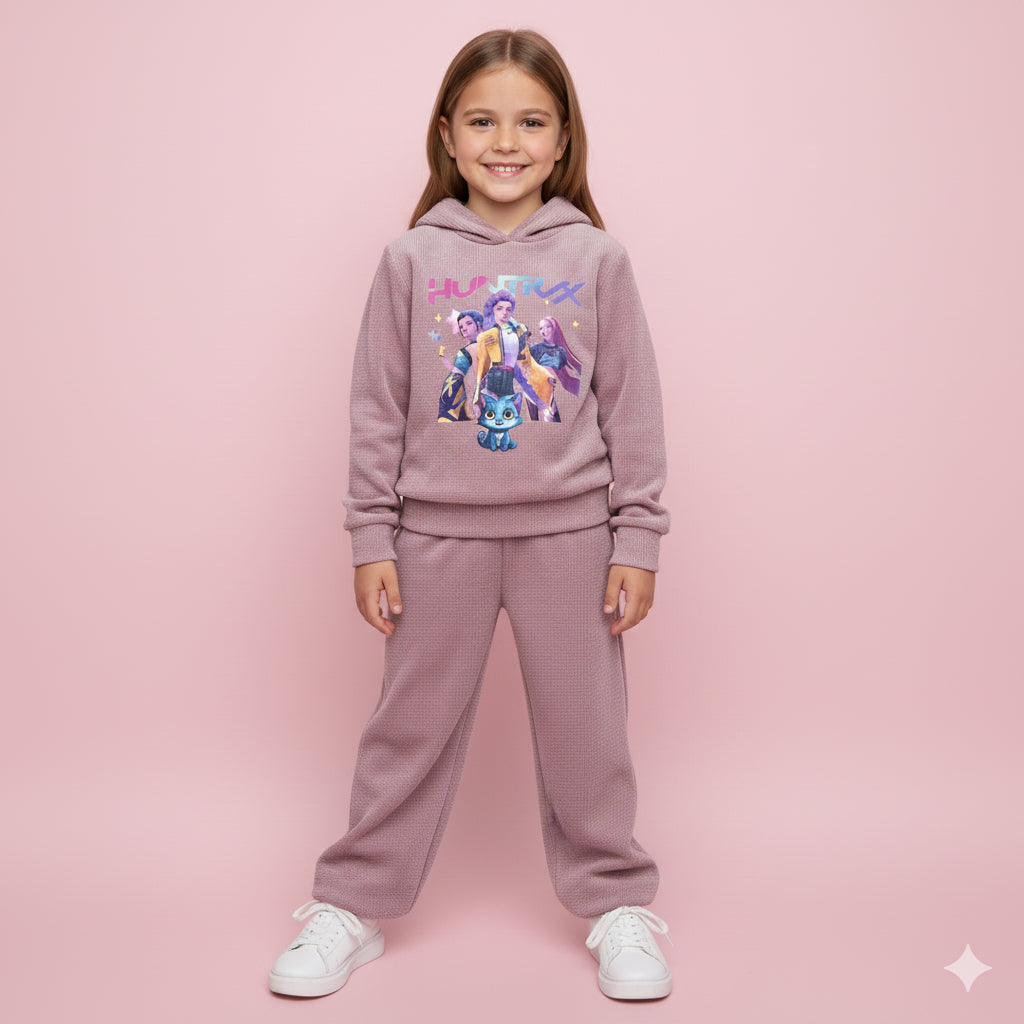 Chandal Huntrix K- Pop rosa empolvado - Pronta Moda