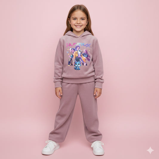 Chandal Huntrix K- Pop rosa empolvado - Pronta Moda