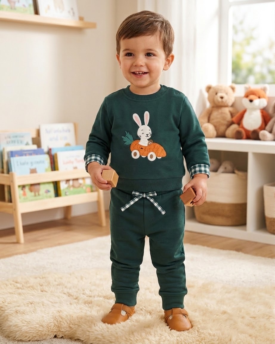 Chándal bebé niño conejito zanahoria