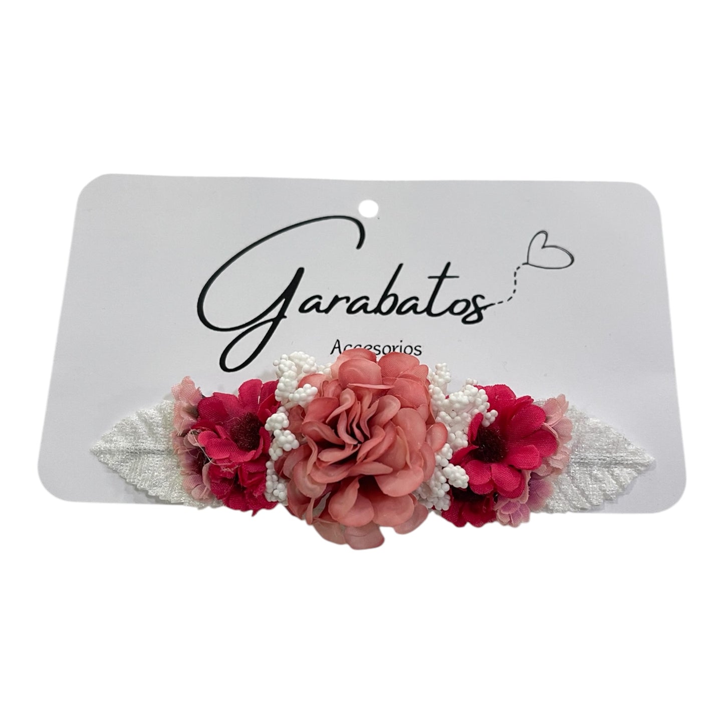 Broche para los vestidos de niñas en rosa y fucsia
