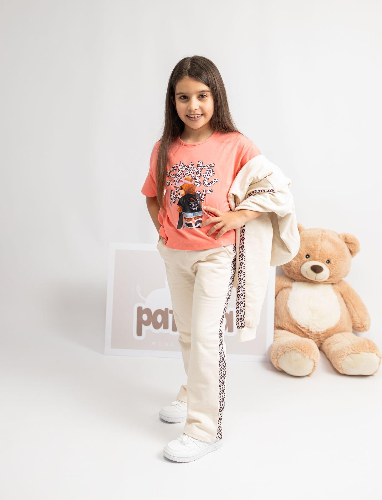 Conjunto de niña de 3 piezas oso Skate - primavera