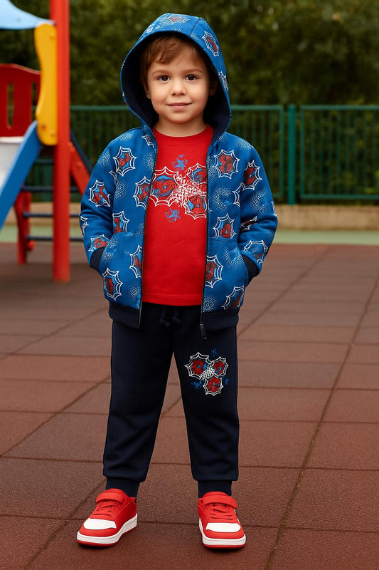 Conjunto de 3 piezas de Spiderman invierno