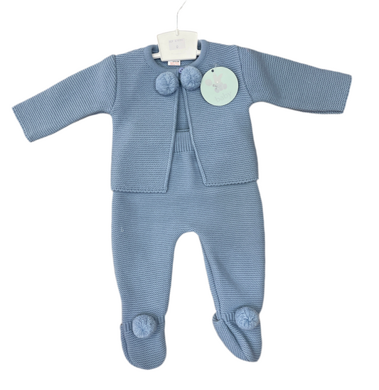 Conjunto lana 2 PZ color azafata- Baby