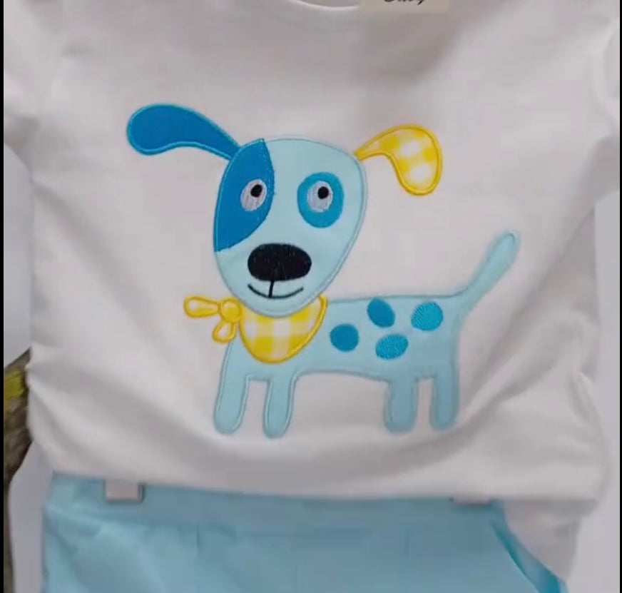 Conjunto perrito de niño