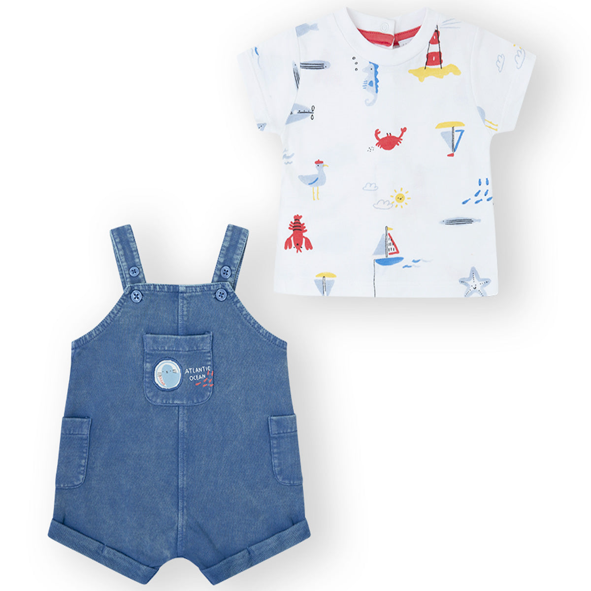 Camiseta y Peto bebé en vaquero - Yatsi
