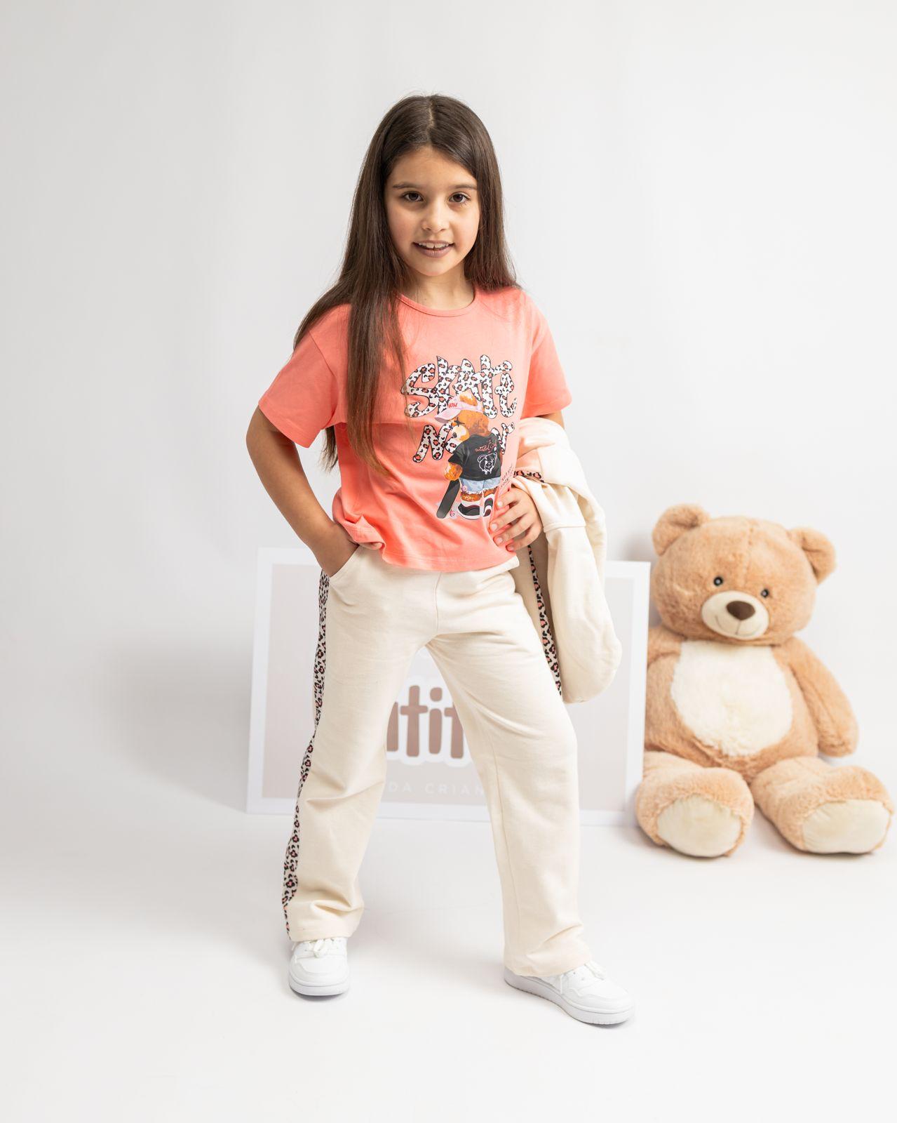 Conjunto de niña de 3 piezas oso Skate - primavera