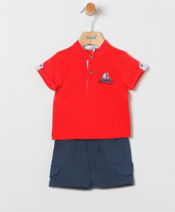 Conjunto bebé niño con camisa rayas - Coco Acqua 2025