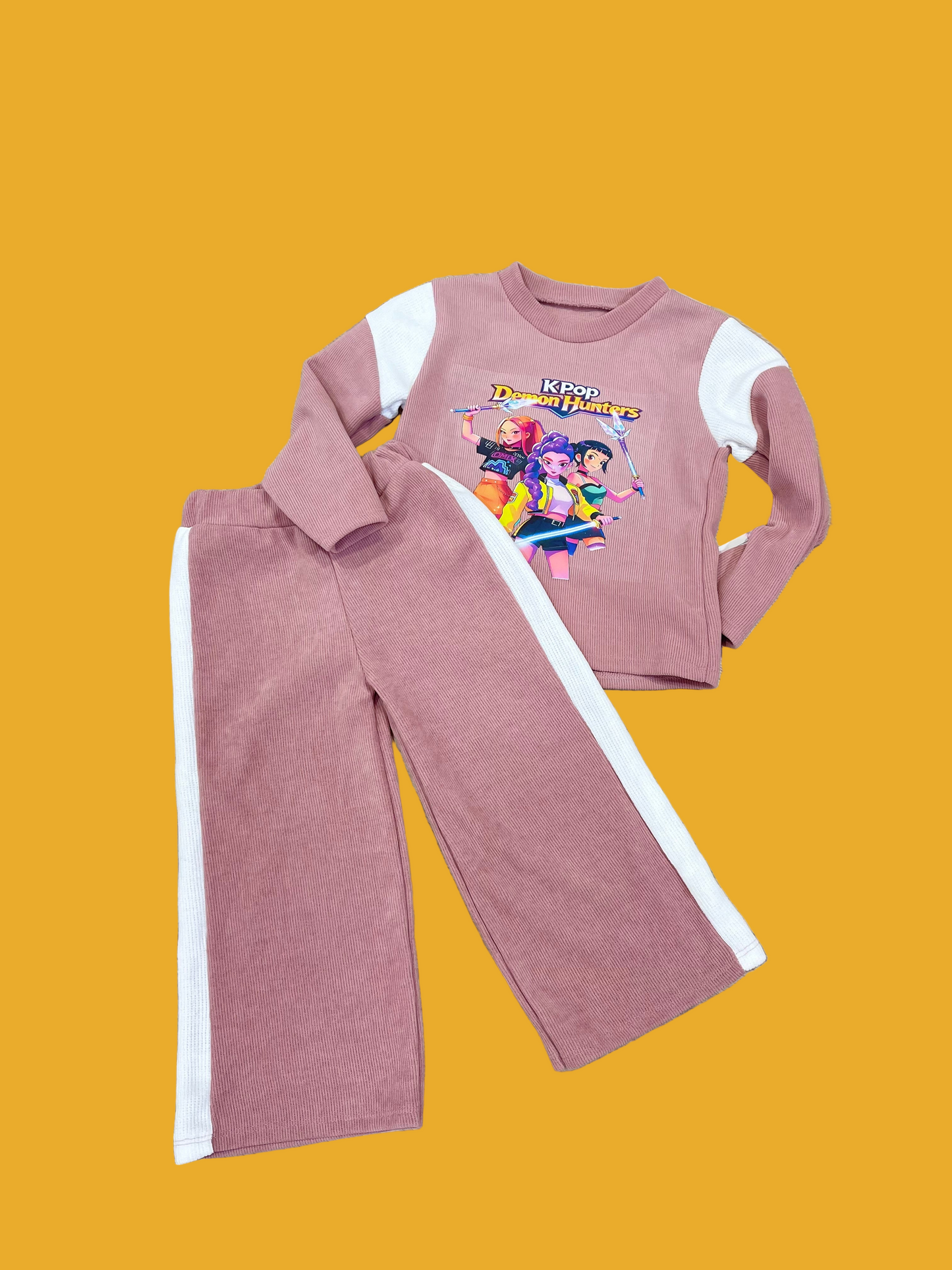 Chandal de niña K- Pop rosa maquillaje - Pronta Moda
