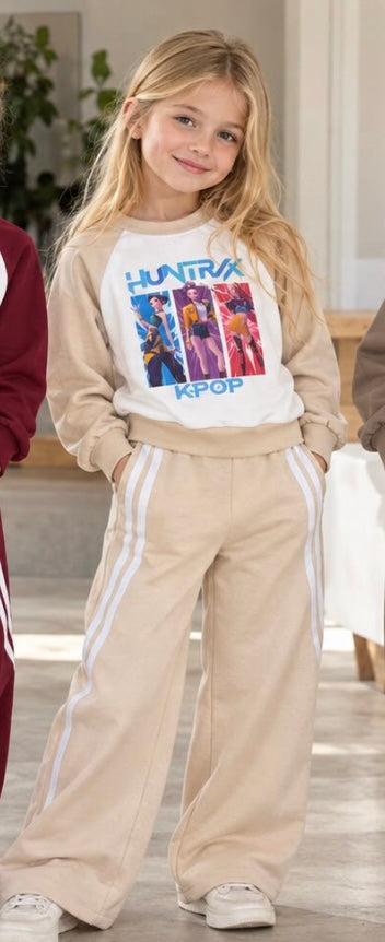 Chandal en tostado de las guerreras K-Pop -Pronta moda