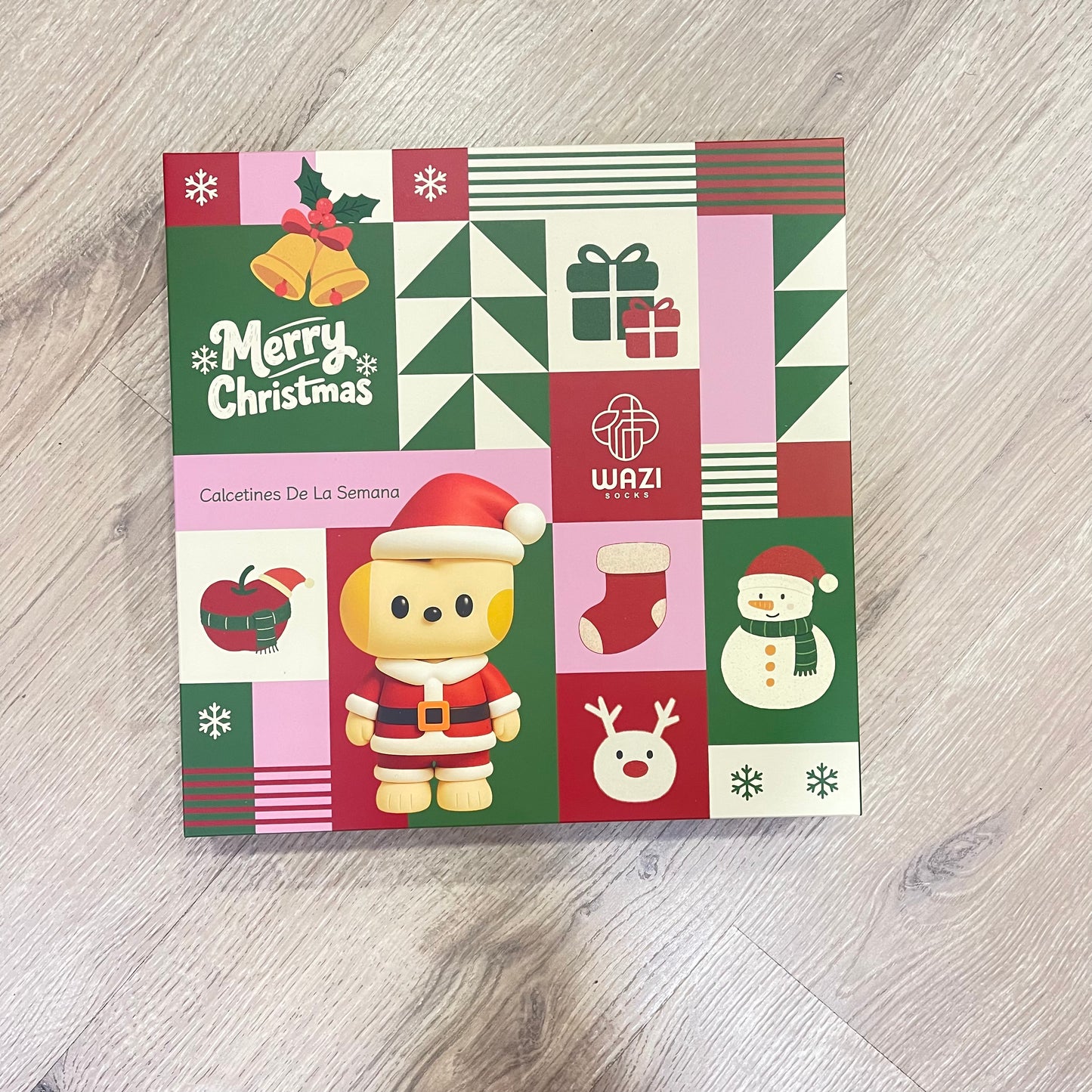 Caja regalo de 7pares de calcetines navideños 🎄