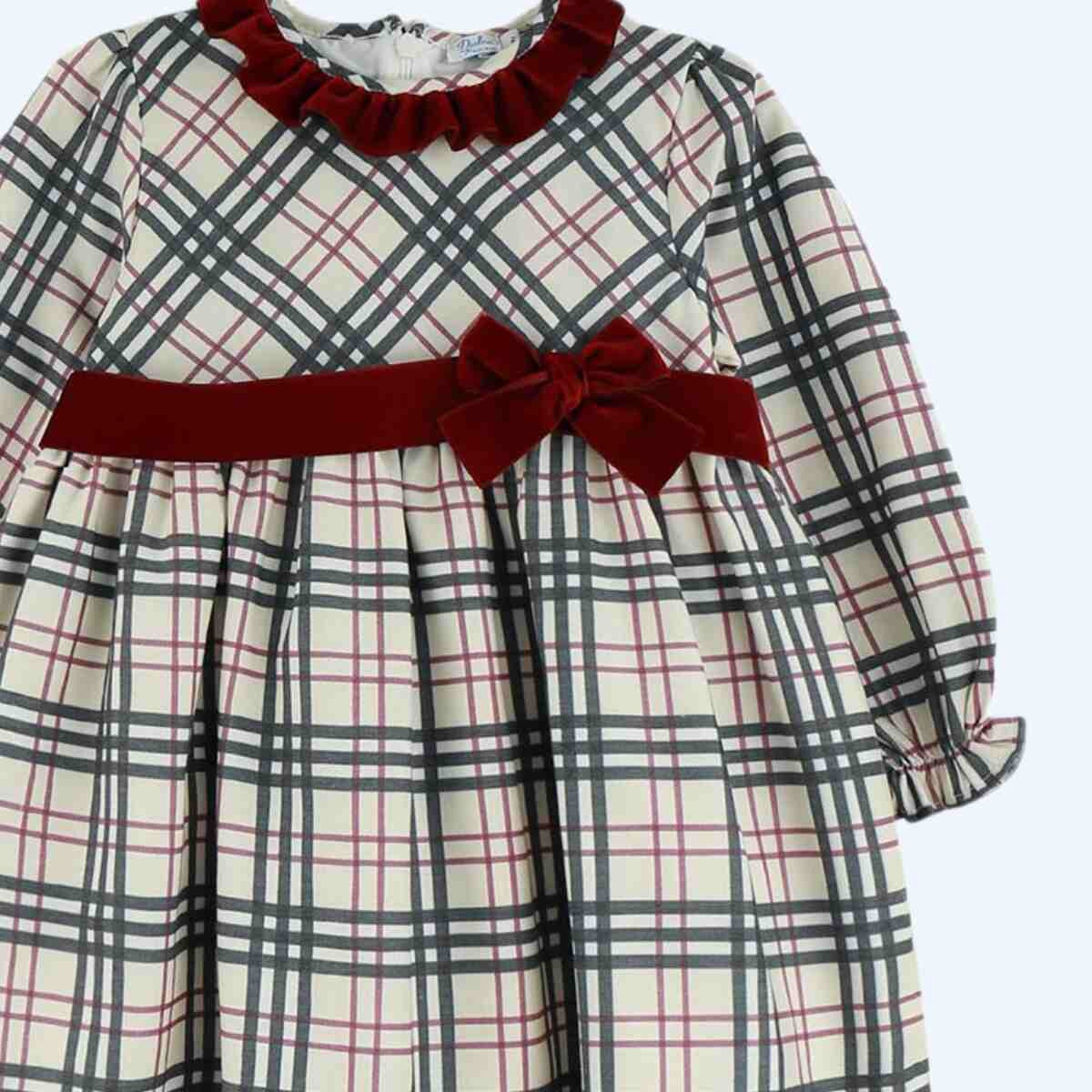 Vestido con cuadros Burberry