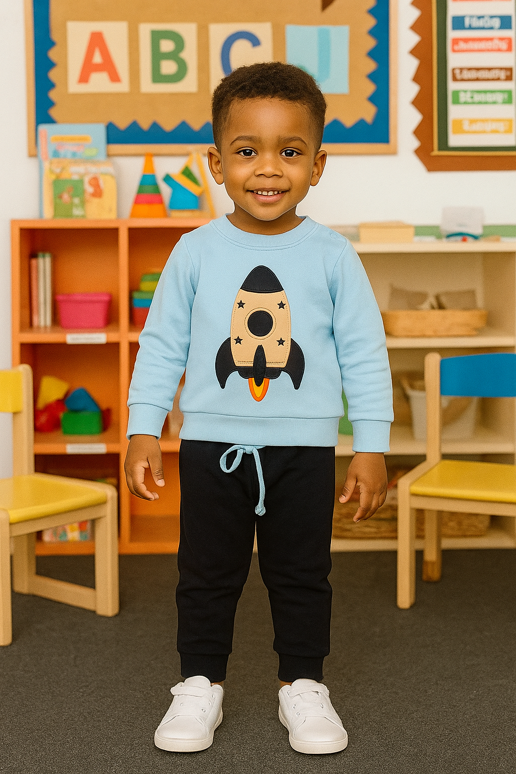 Conjunto chandal bebé niño cohete