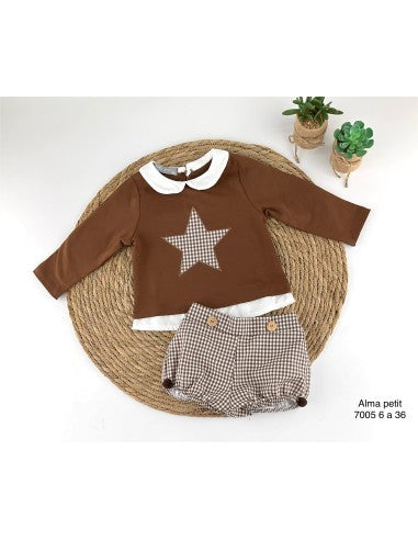 Conjunto niño marrón Vichi