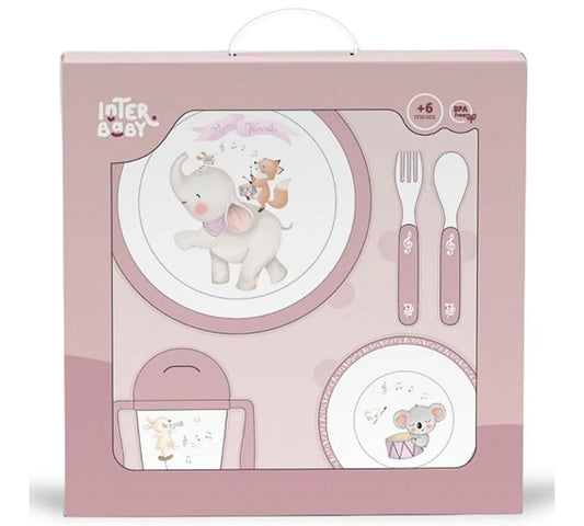 Vajilla 5 Piezas music elefante - Interbaby