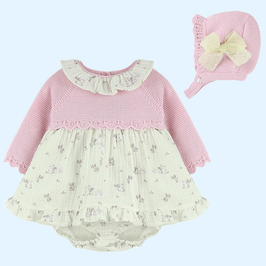 Jesusito con capota conejitos - Dulce de Fresas