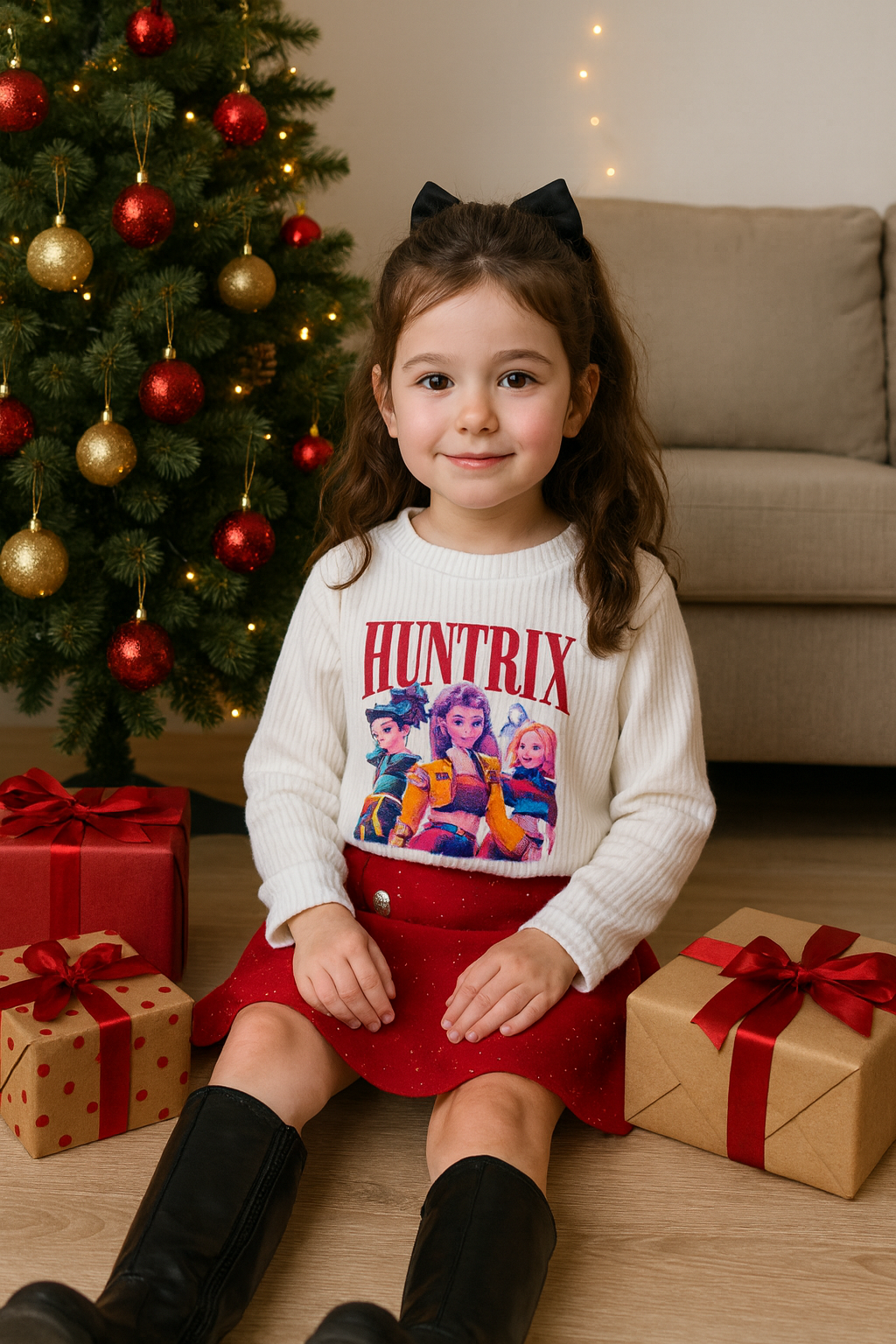 Conjunto falta pantalón en rojo K-pop - Pronta Moda