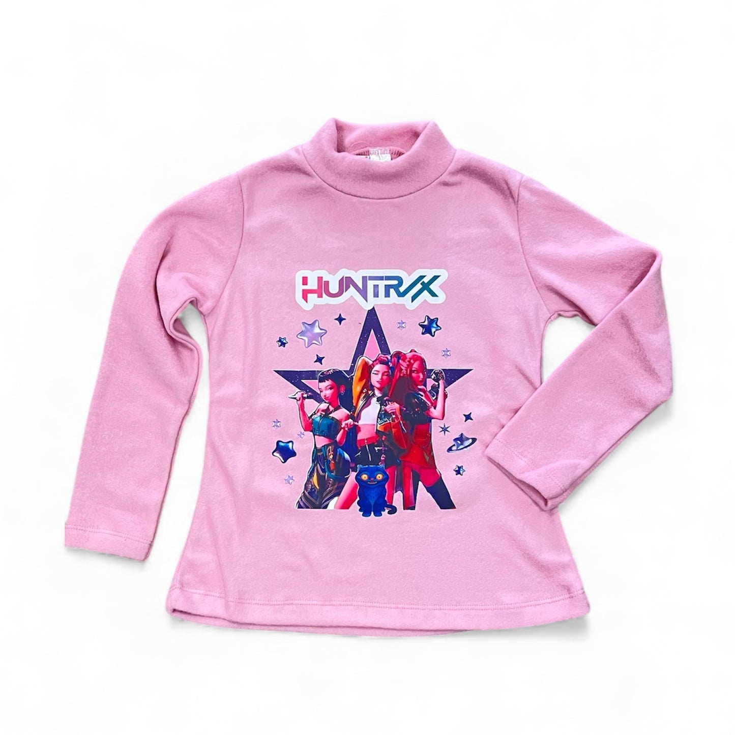 Camiseta polar rosa de K-Pop - Pronta moda