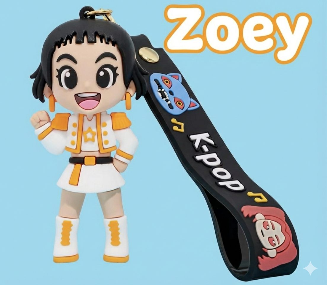 Llaveros Rumi, zoey, Mira de las guerreras K-Pop