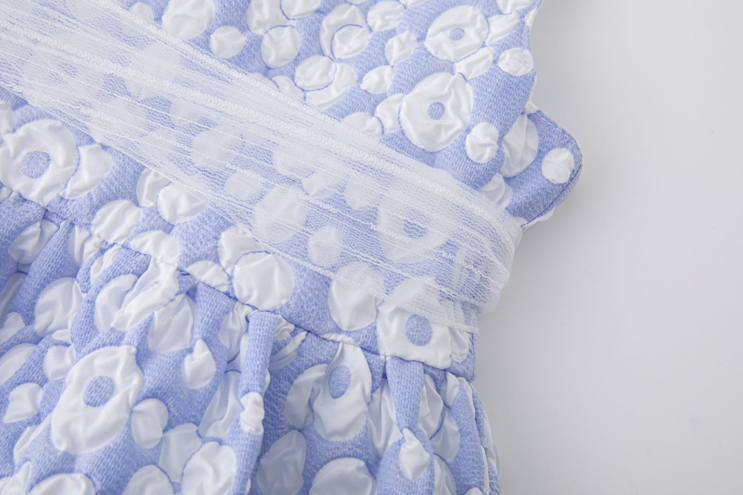 Vestido ceremonia azul de niña - Newness
