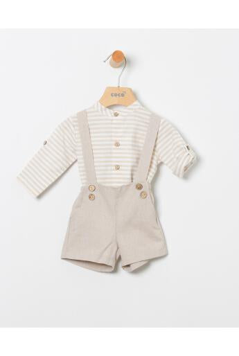 Conjunto bebé niño en color tostado de Coco Acqua 2025