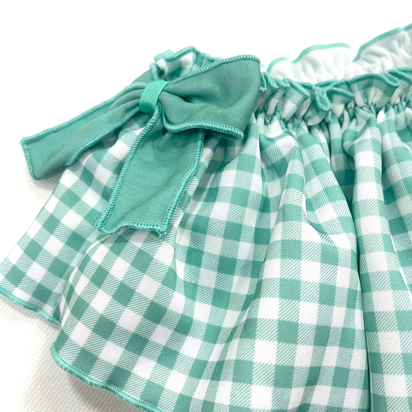 Conjunto bebé niña lazo en verde