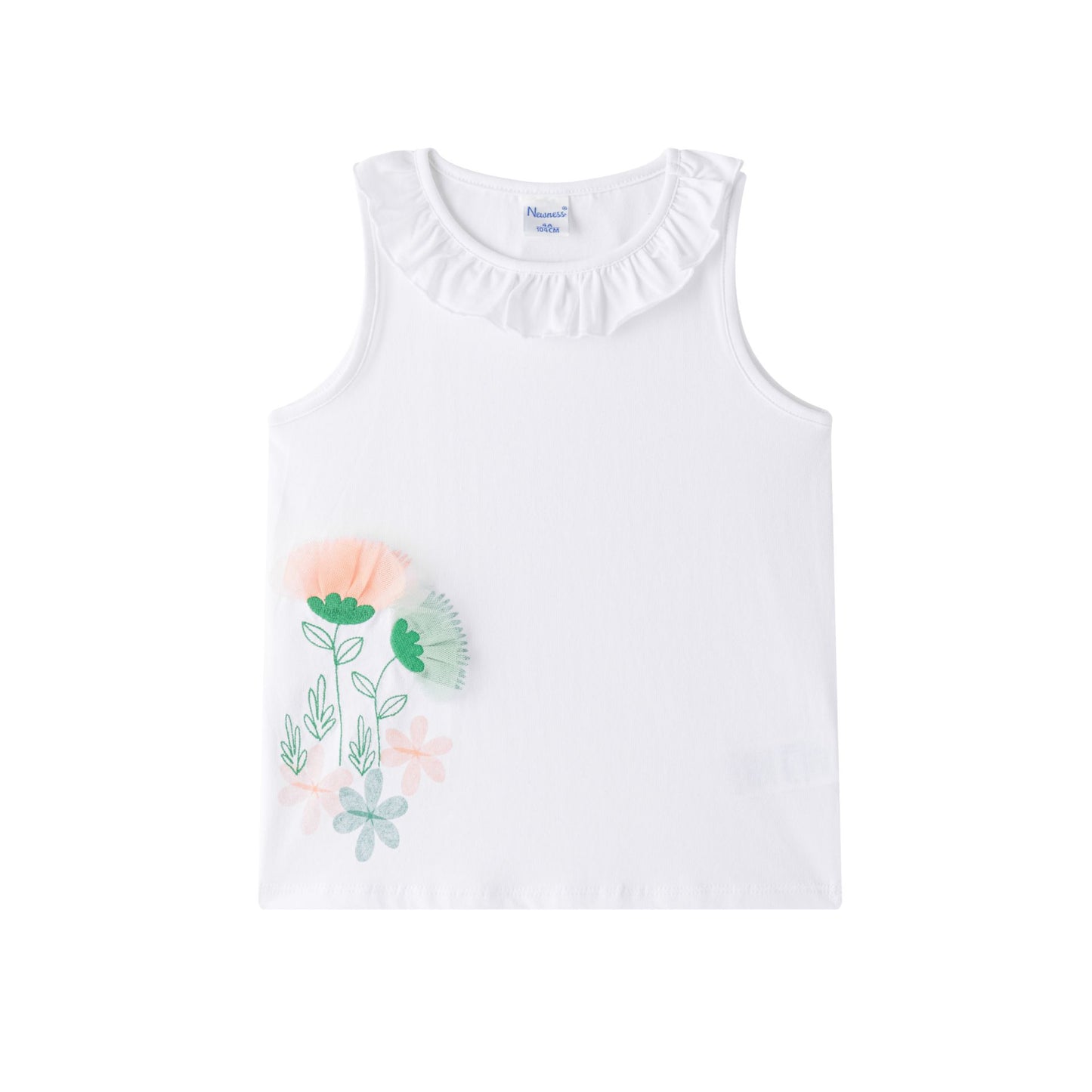 Camiseta de niña de algodón de primavera verano es Newness