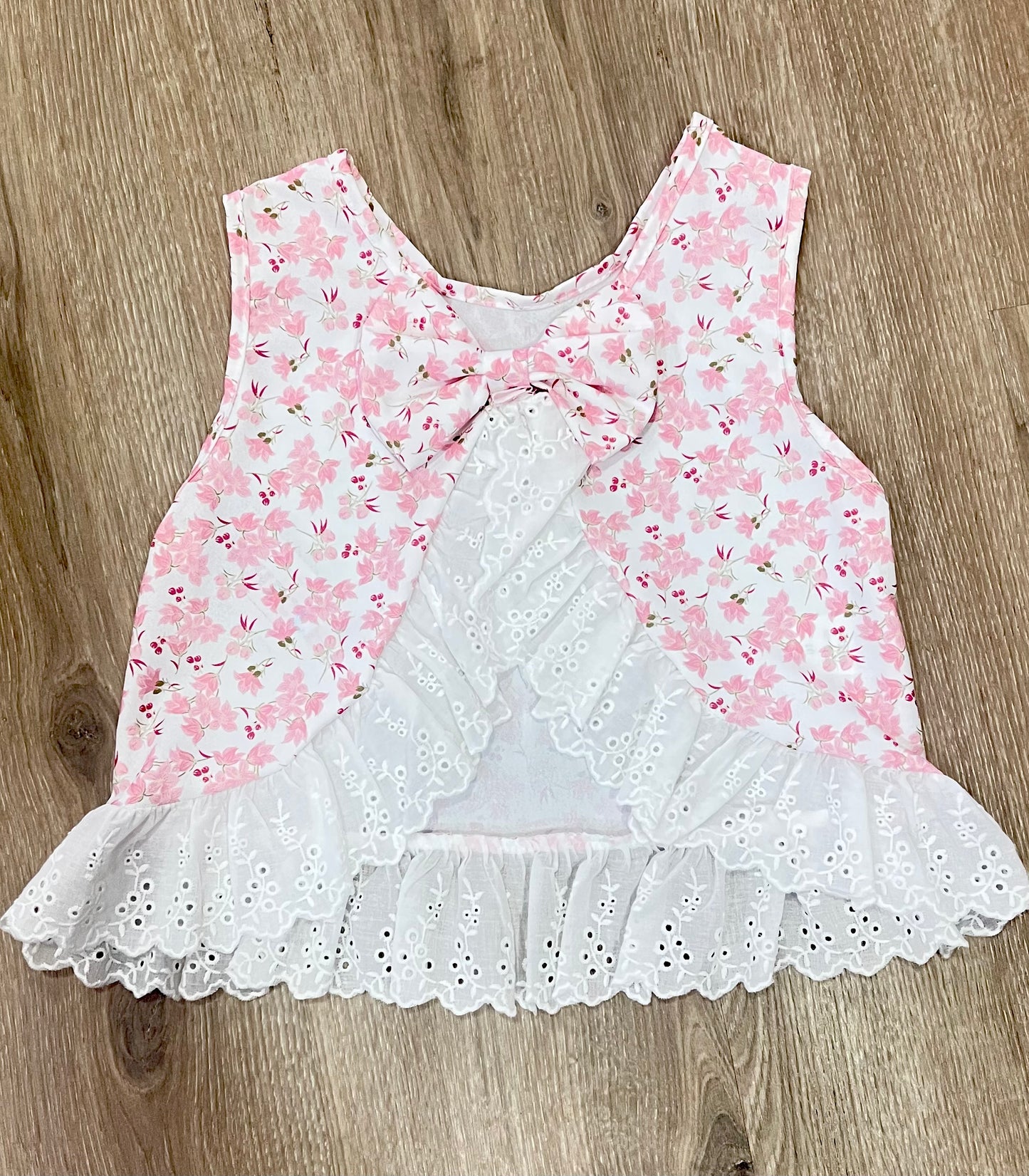 Conjunto niña con blusa estampada, short y bolso - Pronta Moda
