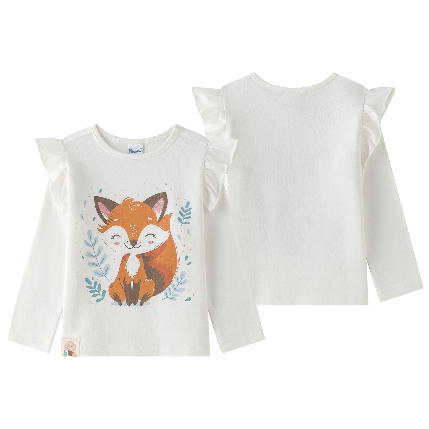 Camiseta niña blanca con zorrito - Newness