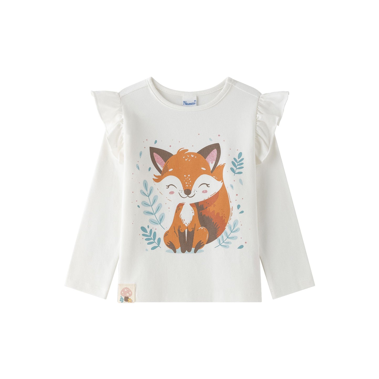 Camiseta niña blanca con zorrito - Newness