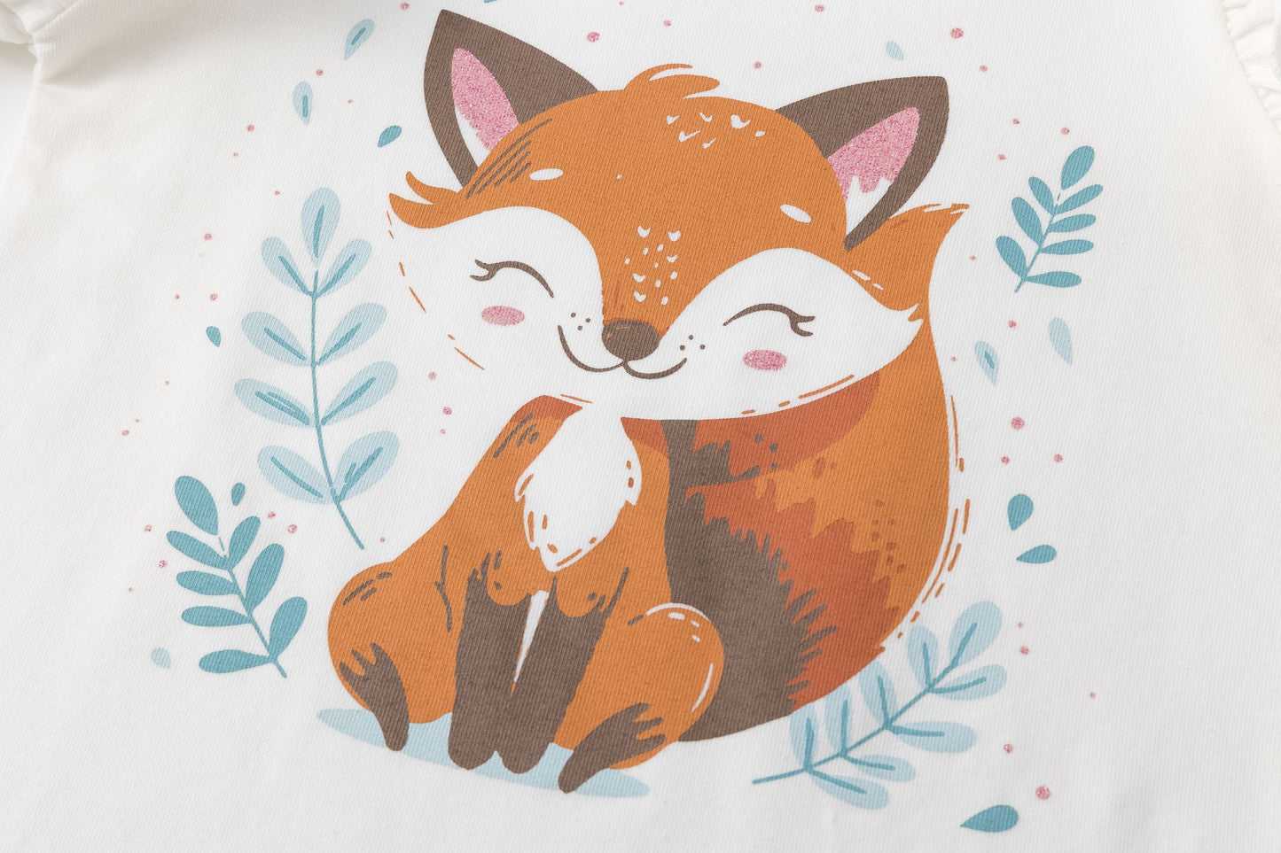 Camiseta niña blanca con zorrito - Newness